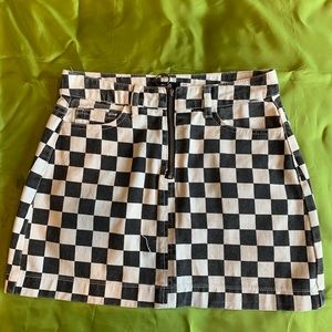 urban outfitters checkered skirt